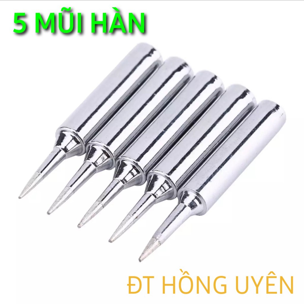 Xả - Mũi Hàn nhọn Hakko 900M - Mũi hàn thiếc dùng cho trạm hàn 937, 936 220V-60W 480 độ C, mũi hàn bám thiếc cực tốt