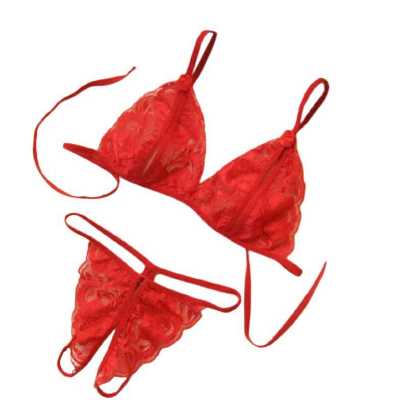 Bộ Đồ Lót Ren Xẻ đáy Sexy Đồ Lót 2 Mảnh Nữ Cosplay Lọt Khe Nữ | WebRaoVat - webraovat.net.vn