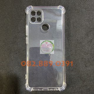 Ốp lưng Oppo A15 dẻo trong chống sốc có viền bảo vệ camera siêu bền/ dây đeo điện thoại