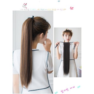 Tóc giả cột thẳng 60cm cao cấp