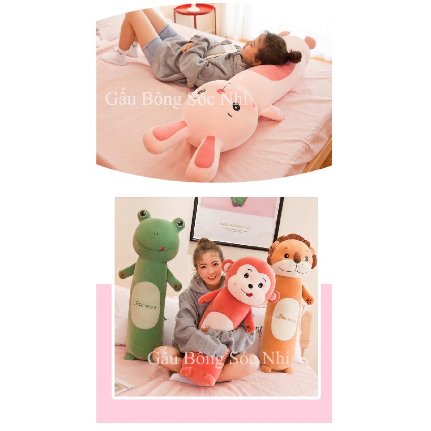 Gối ôm cho bé, gối ôm hình thú siêu mềm và an toàn cho trẻ nhỏ
