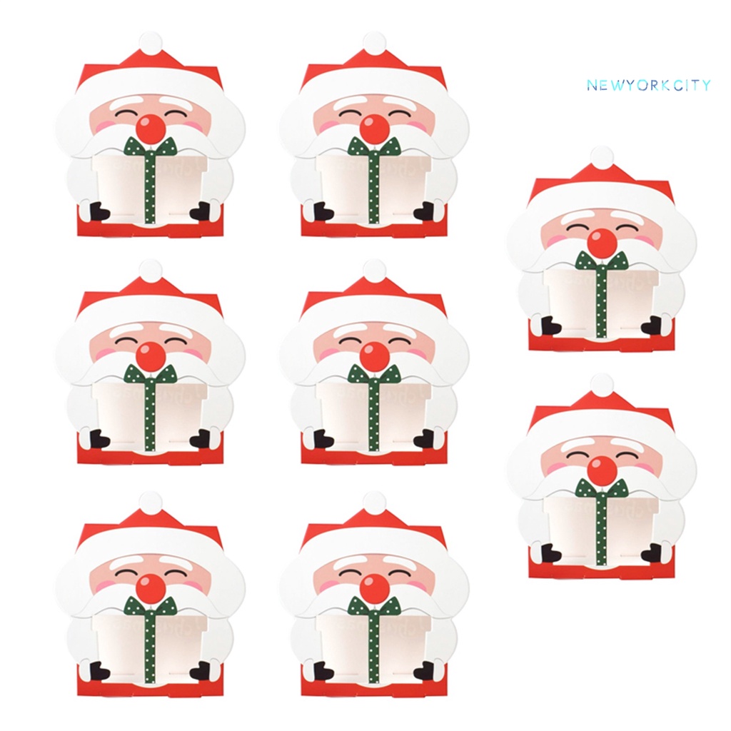 Set 8 Túi Giấy Đựng Bánh Quy Giáng Sinh Dễ Thương Thân Thiện Với Môi Trường