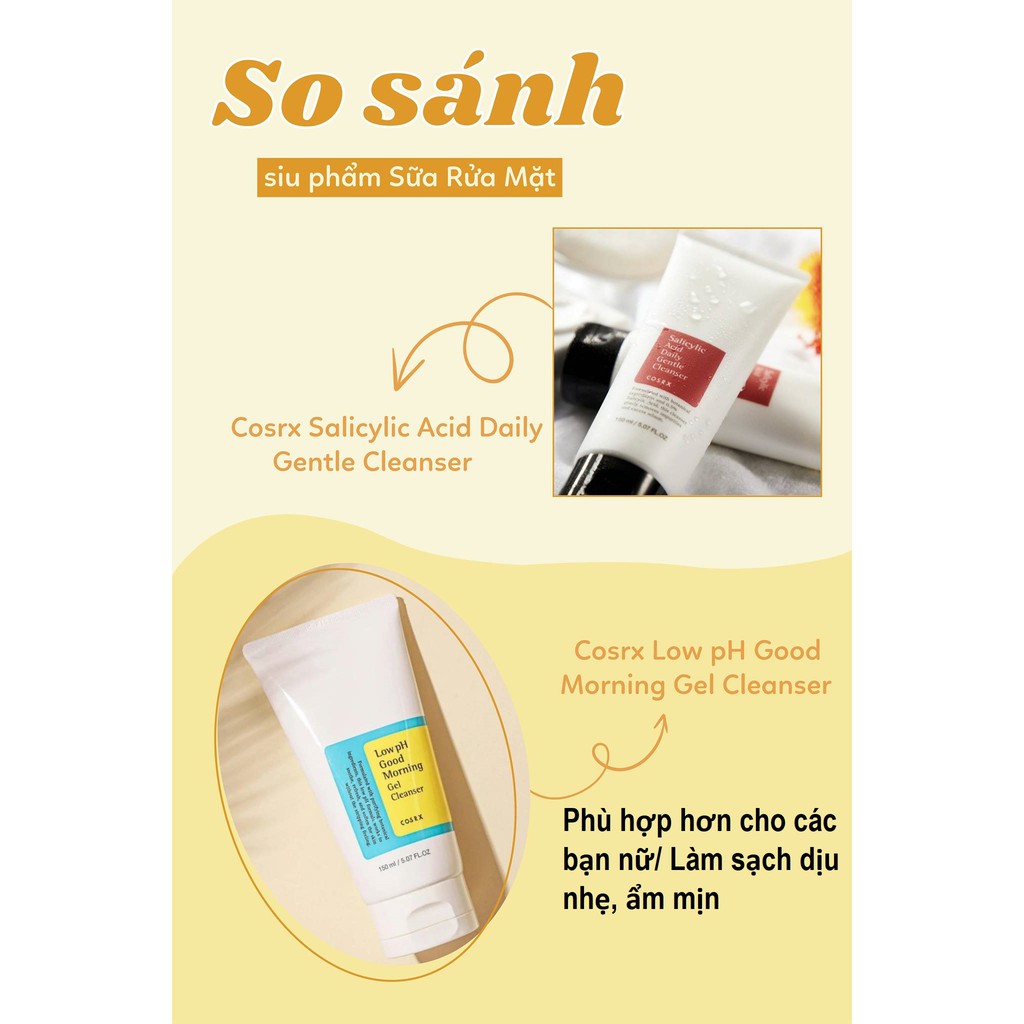 Sữa rửa mặt cho Nam - Sữa rửa mặt Cosrx Salicylic Acid Cleanser cho da dầu mụn - Sữa rửa mặt Cosrx đỏ