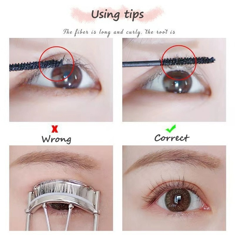 Mascara Chuốt Mi Siêu Mịn Không Thấm Nước Nhanh Khô Trang Điểm Chuyên Nghiệp