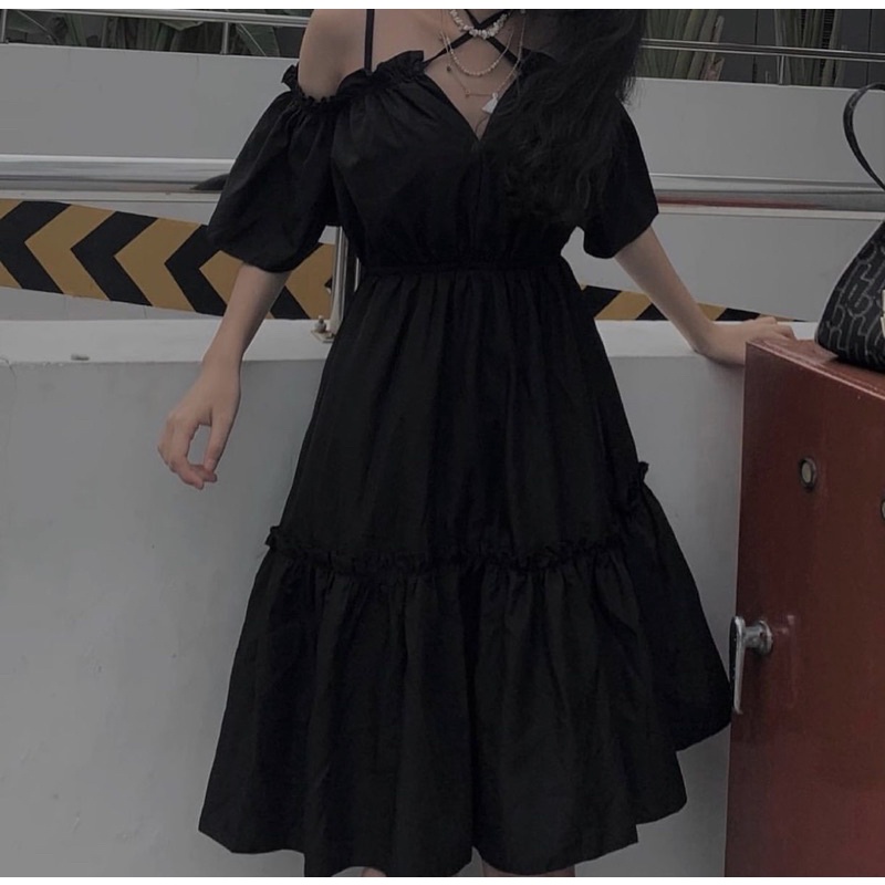 Váy - Đầm BLACK ANGEL CÁ TÍNH THỜI TRANG FREESIZE