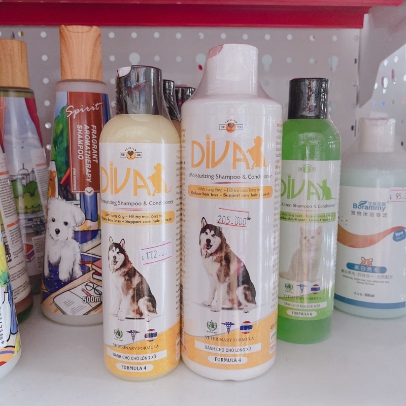 SỮA TẮM DIVA cao cấp cho chó mèo khử mùi HIỆU QUẢ 260ML SIÊU THƠM NỨC MŨI