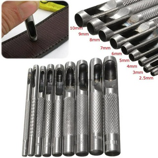 Bộ 9 Dụng Cụ Đục Lỗ Da 9 Kích Cỡ