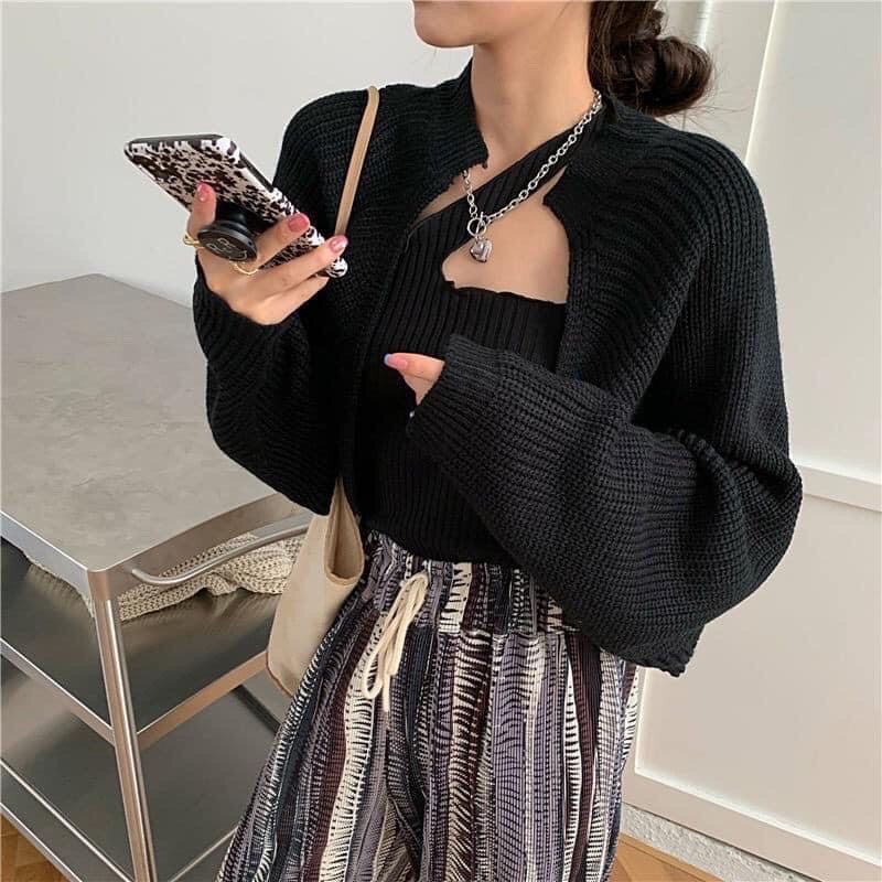 ÁO KHOÁC Cardigan len dày qc phối cả vũ trụ - 2FASHIONISTA