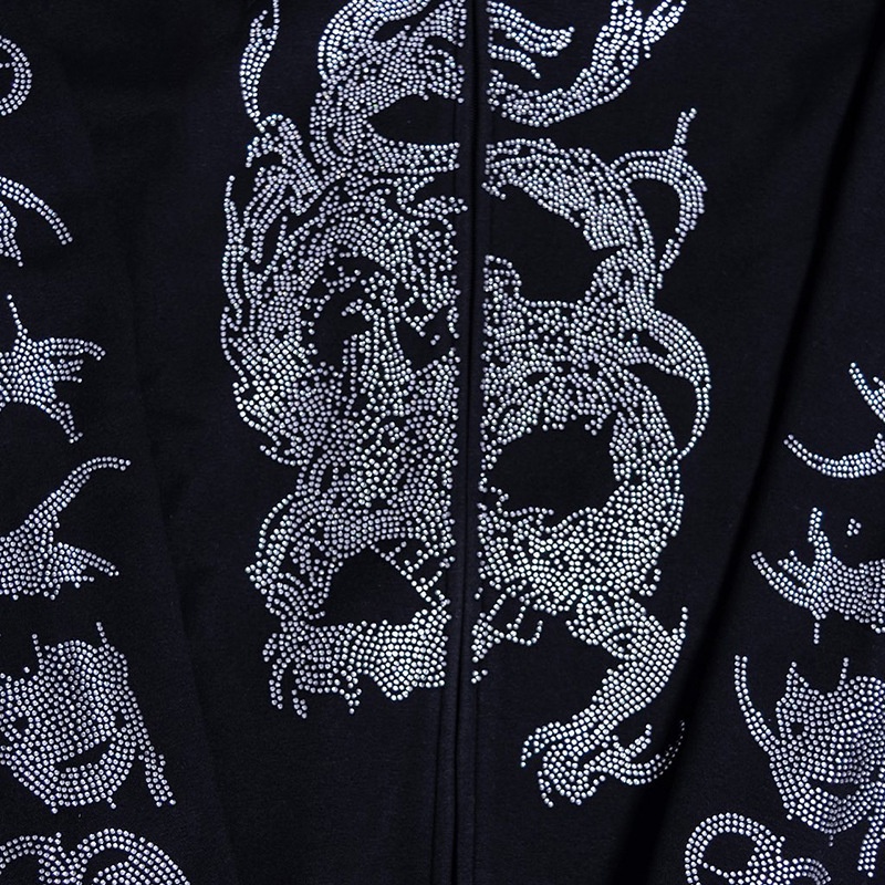 Áo hoodie In Hình Rồng Y2K Phong Cách Harajuku Gothic Cho Nam