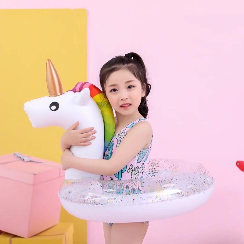 Phao bơi 3D hình kỳ lân pony siêu xinh có đủ size dành cho người lớn và bé gái