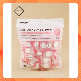 MẶT NẠ NÉN MINISO 100 VIÊN