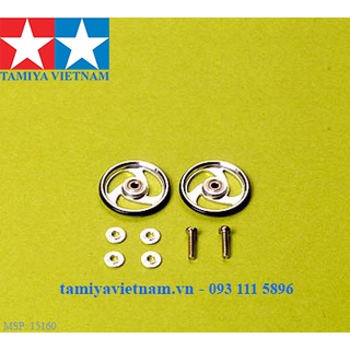 15160 phụ kiện mô hình xe đua mini 4wd 19㎜ aluminum ball-race rollers