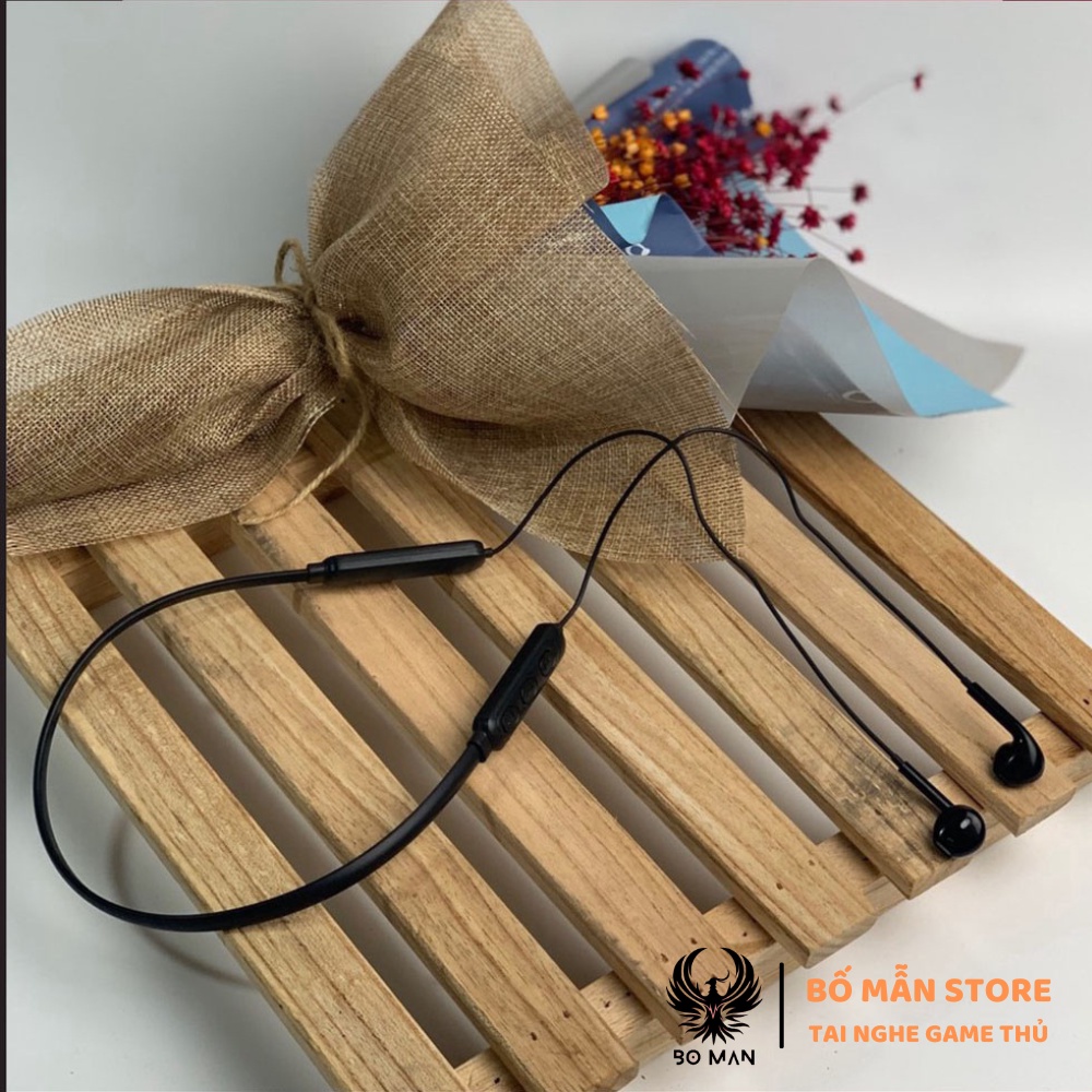 Tai Nghe Không Dây Bluetooth Gaming Choàng Cổ Có Micro,Tai Nghe Bluetooth Thể Thao Đeo Cổ Wk Design V29 BOMAN