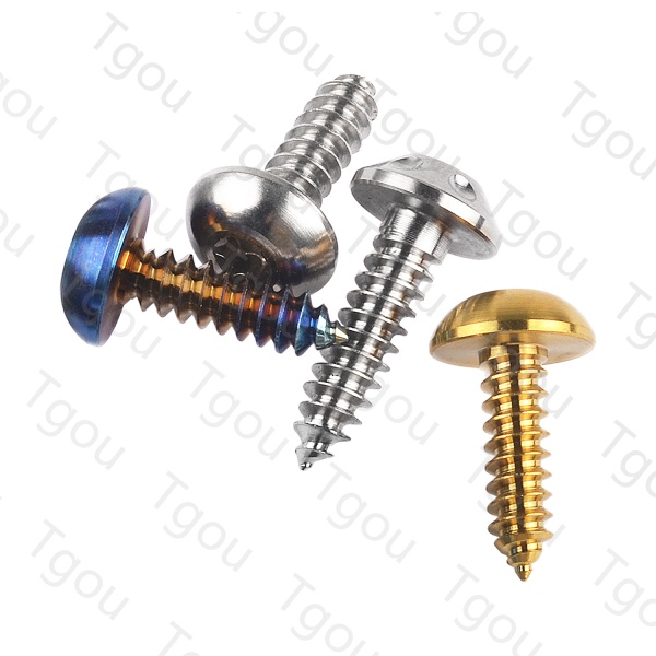 Ốc Vít Hợp Kim Titan M5x17 / 20mm Đầu Bán Nguyệt Cho Dù Xe Máy