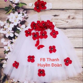 Váy tutu công chúa Trắng-CTC đỏ