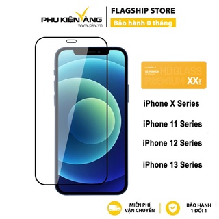 Kính cường lực Mipow Kingbull PREMIUM HD (2.7D) cho iPhone 11/12/13 Series (full viền đen) - Phân phối chính hãng