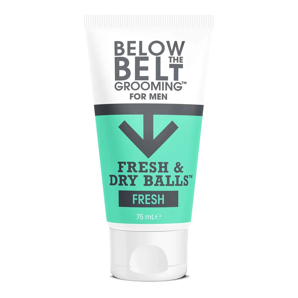 Bộ đôi dung dịch vệ sinh khô và kem dưỡng phụ khoa nam Below The Belt Grooming Fresh Ballers Gift Set