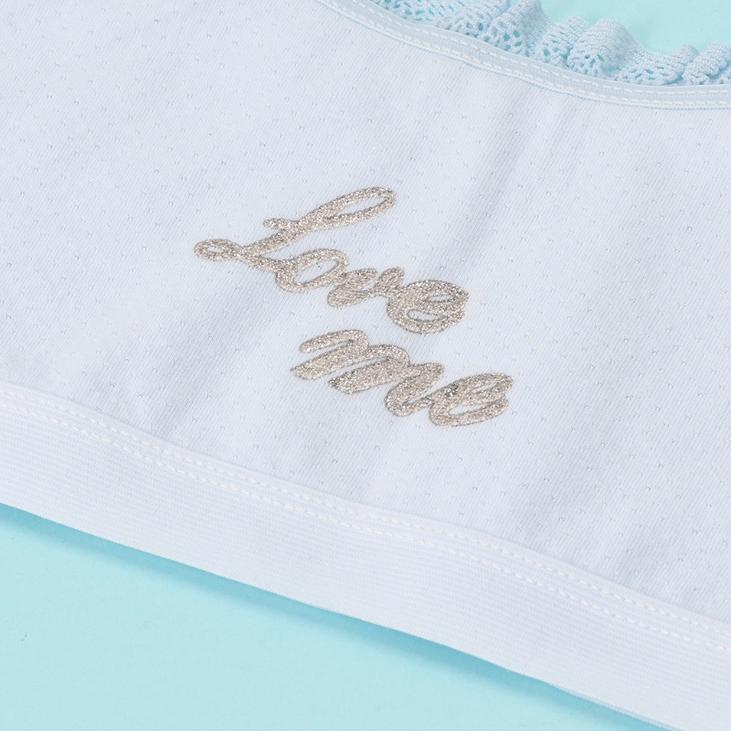 Áo Bra Thể Thao Chất Liệu Cotton Phối Ren Thời Trang Cho Nữ