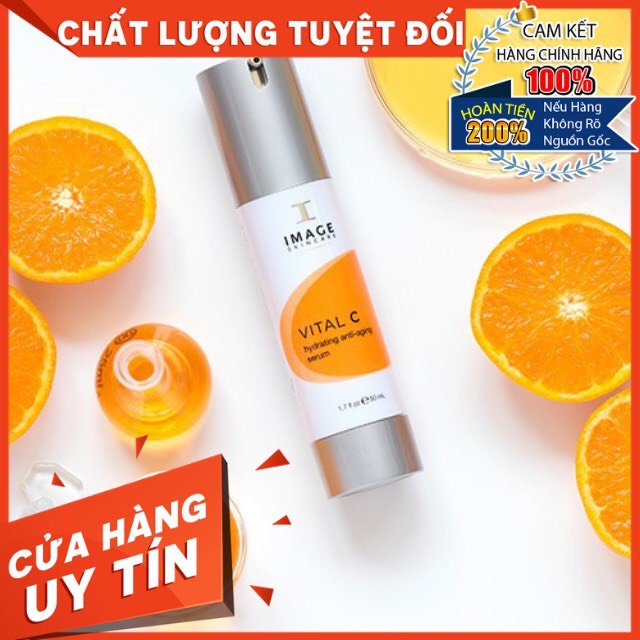 Serum Dưỡng Ẩm Giảm Kích Ứng Làm Dịu Da Image Skincare Vital C Hydrating Anti-Aging Serum 50ml (Hàng Công Ty)