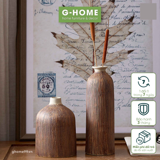 Bình cổ cao độc đáo cắm hoa Ghome, bình cao cấp trang trí, decor nhà cửa BH21 CỔ CAO