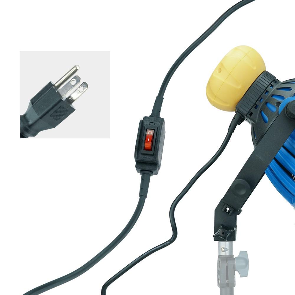 Đèn halogen ánh sáng VÀNG ẤM 1000W Q-BLUE hỗ trợ chụp ảnh , quay phim studio , review đồ ăn NHIỆT ĐỘ 3200K