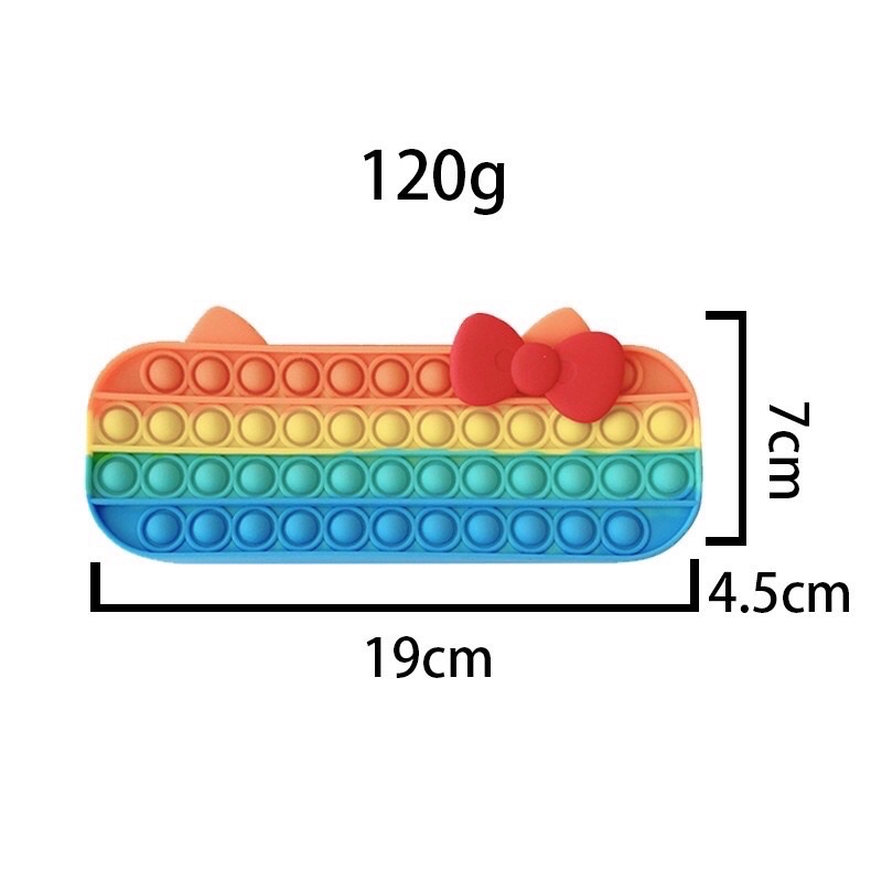 Túi đựng bút pop it silicon mềm