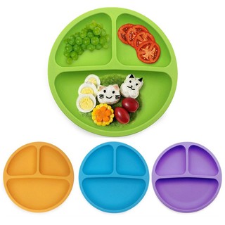 KHAY ĂN DẶM SILICON CHỐNG ĐỔ