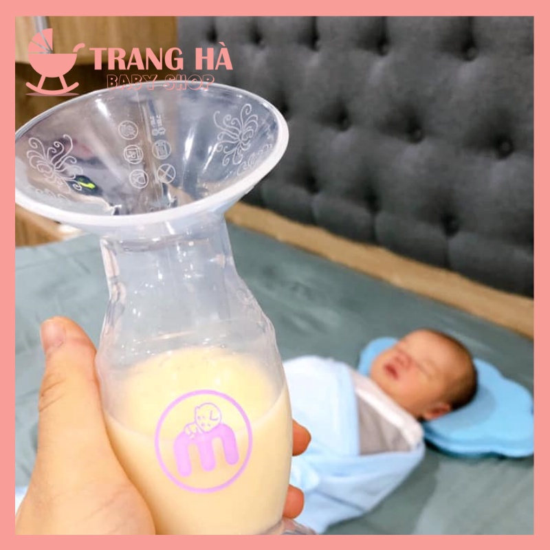 ✔️CHÍNH HÃNG ✔️ Cốc hứng sữa/ Hút sữa Mama's Choice Chất Liệu Silicon Cao Cấp Kèm Nắp Đậy Và Túi Đựng Tiện Lợi