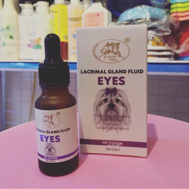 Thuốc trị chảy nước mắt ở chó mèo Lacrimal Gland Fluid EYES Phụ kiện Long Vũ