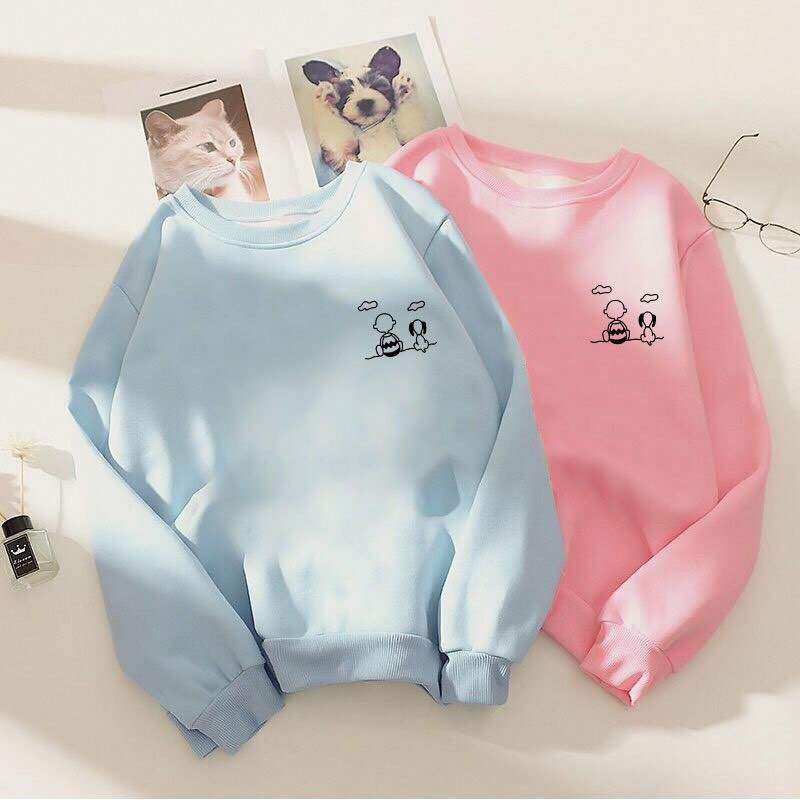 Áo sweater unisex in (35-68kg). 16-snoopy | BigBuy360 - bigbuy360.vn
