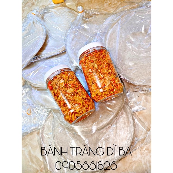 Bánh Tráng Muối Tép Hành Phi