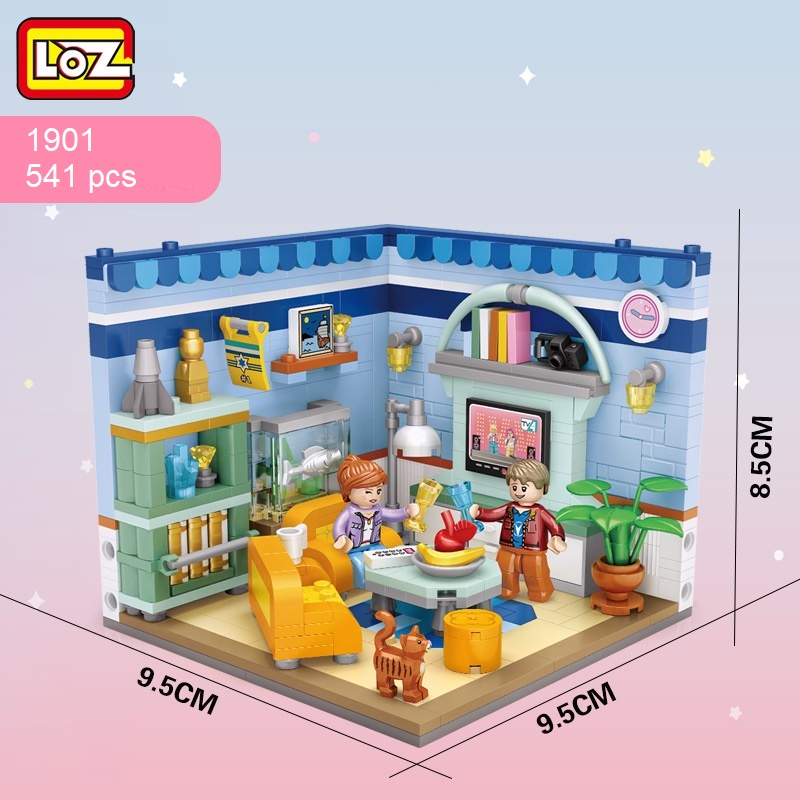 Đô chơi lắp ráp nhà búp bê hãng LOZ