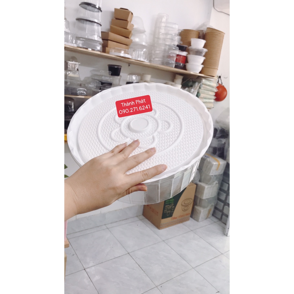 25 Hộp H40 đựng bánh bông lan 25cm - Hộp đựng rau câu 3D - Hộp đựng rau câu cá chép