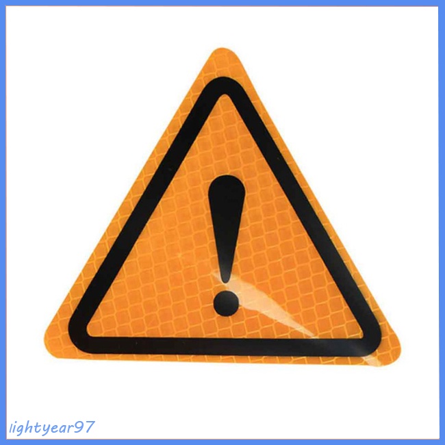 Nhãn Dán Phản Quang Cảnh Báo Hình Tam Giác Trang Trí Thân Xe Hơi / Xe Máy