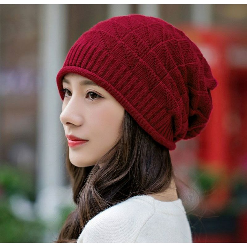 Nón mũ len nam nữ thời trang Hàn Quốc mới
