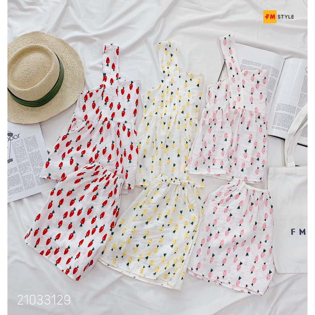 [Mã ONLIFM10 giảm 10% tối đa 50k đơn 250k]_Đồ bộ đũi bbd 2 dây bang_FM Style_21033129 | BigBuy360 - bigbuy360.vn