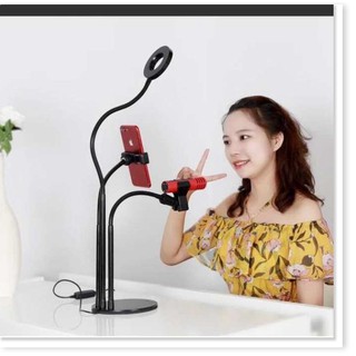 ✔️✔️✔️Cây đèn livestream.Bộ dụng cụ hỗ trợ Live Stream 3 in 1 đa năng có đèn LED. 3 chế độ chuyên nghiệp hỗ trợ bán hàng