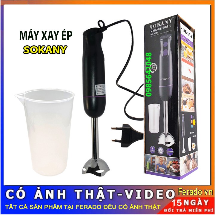 Máy Xay ép Cầm Tay Sokany WK-1705 tiện dụng