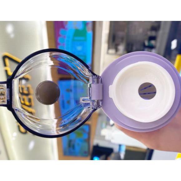 Bình Nước Thể Thao 350ml 550ml Nút Nhấn Nắp Bật Tự Động EMA