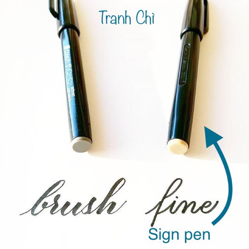 Bút lông Pentel Sign Pen Nhật Bản ký tên, ghi chú trên cực đa năng