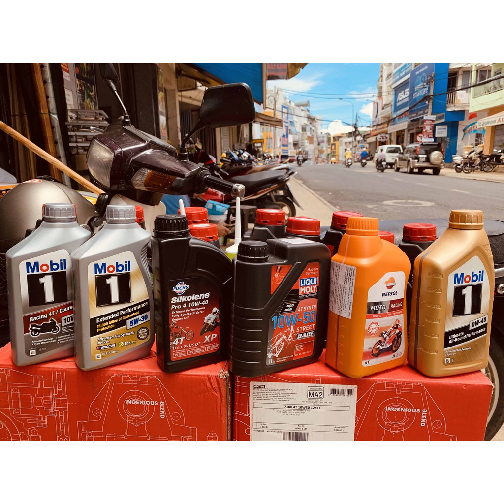 Nhớt Repsol Racing 10W40 Châu Á không vòi