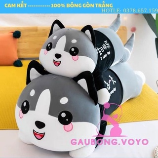 Gấu Bông thú nhồi bông mèo má hồng siêu cute đáng yêu,Thú nhồi bông mèo ÁO XÁM.gaubong.voyo
