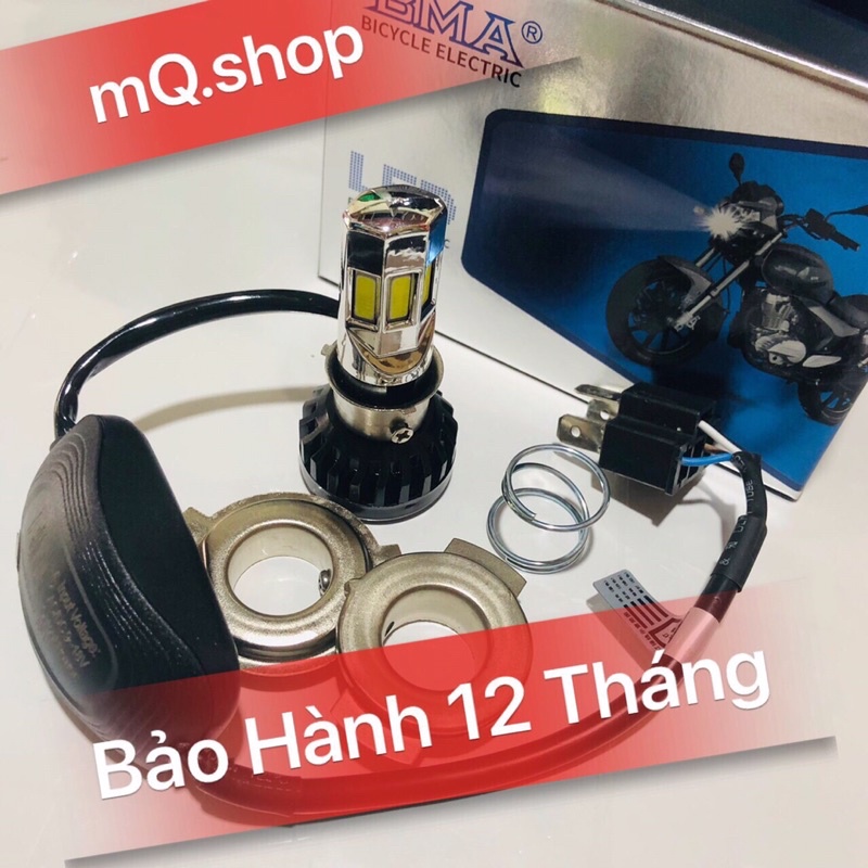 ĐÈN PHA LED M02E 6 TIM LED SÁNG MẠNH 35w  BẢO HÀNH 06 THÁNG mQ.shop