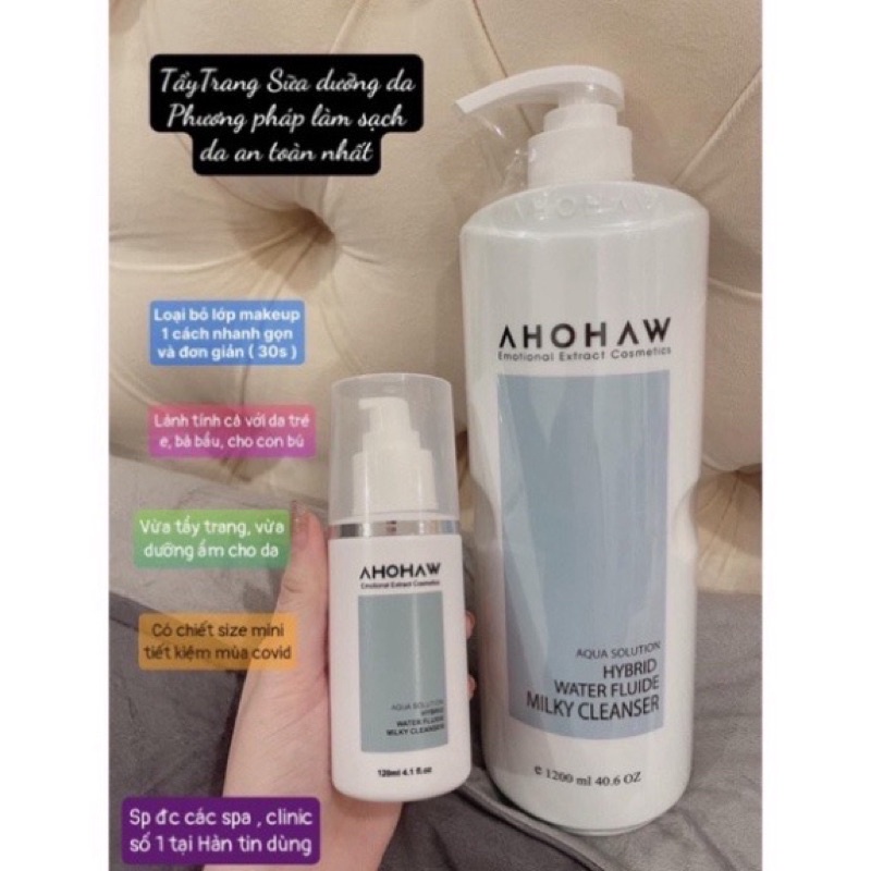 Sữa Tẩy Trang Ahohaw Aqua Solution WaterMilk 1200ml