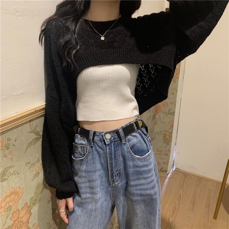 [Bán chạy ] Áo khoác croptop len Ulzzang Quảng ALC30 | BigBuy360 - bigbuy360.vn