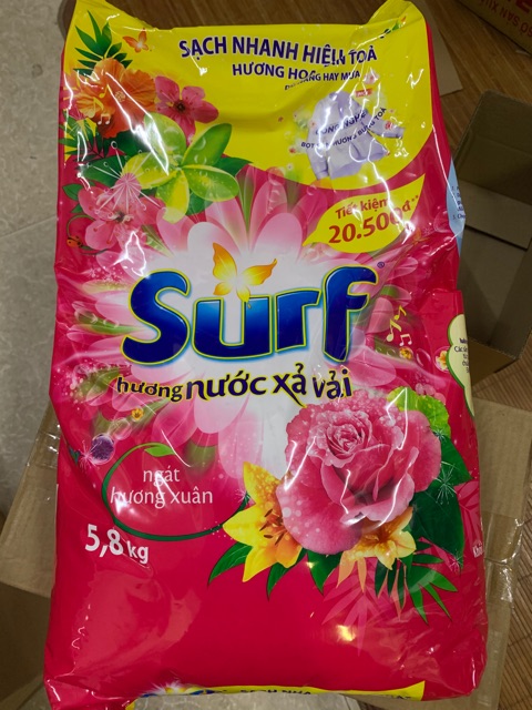 Bột giặt Surf hương Nước xả vải 5,5kg