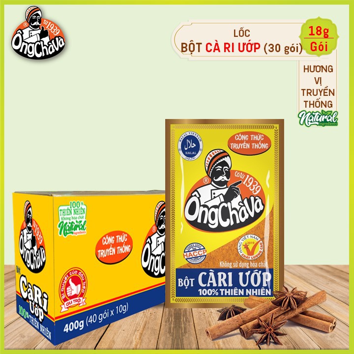 Bột Cà Ri Ướp Ông Chà Và 18g (30 gói/lốc)