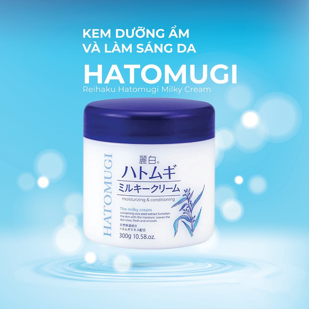 Kem Dưỡng Ẩm, Sáng Da Hatomugi Moisturizing &amp; Conditioning The Milky Cream