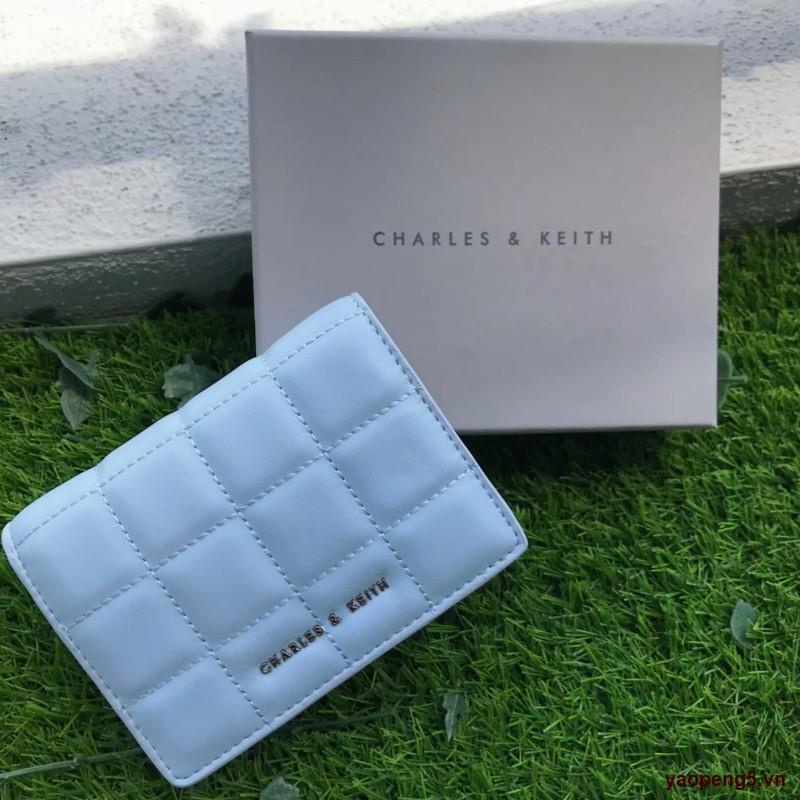 Cửa hàng♤Ví Charles & Keith Singapore CNK 10840202 nhiều ngăn đựng thẻ có khóa kéo 20%