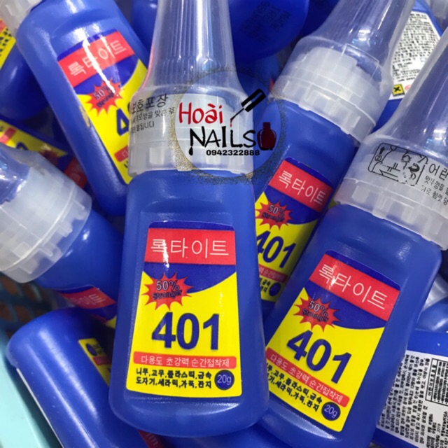 Keo 401 gắn móng siêu chắc _ phụ kiện nail giá rẻ